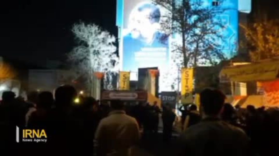 ⁣تجمع مردمی دانشجویی در میدان فلسطین تهران در محکومیت انفجار تروریستی گلزار شهدای کرمان